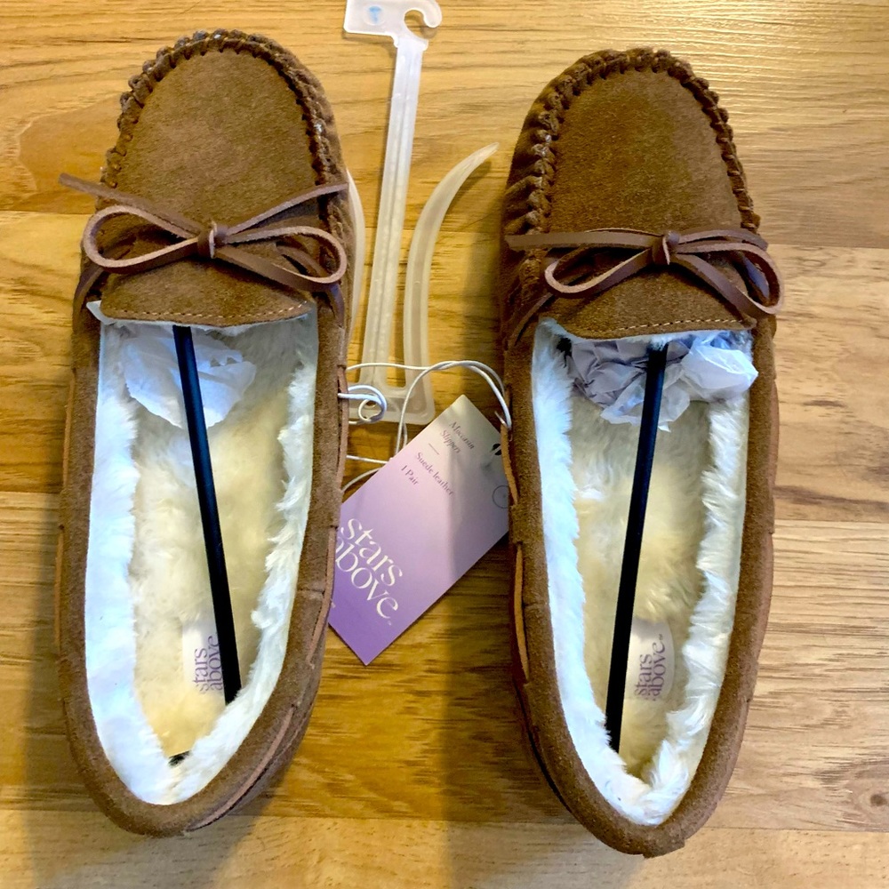New with tags - Suede Moccasin Slippers